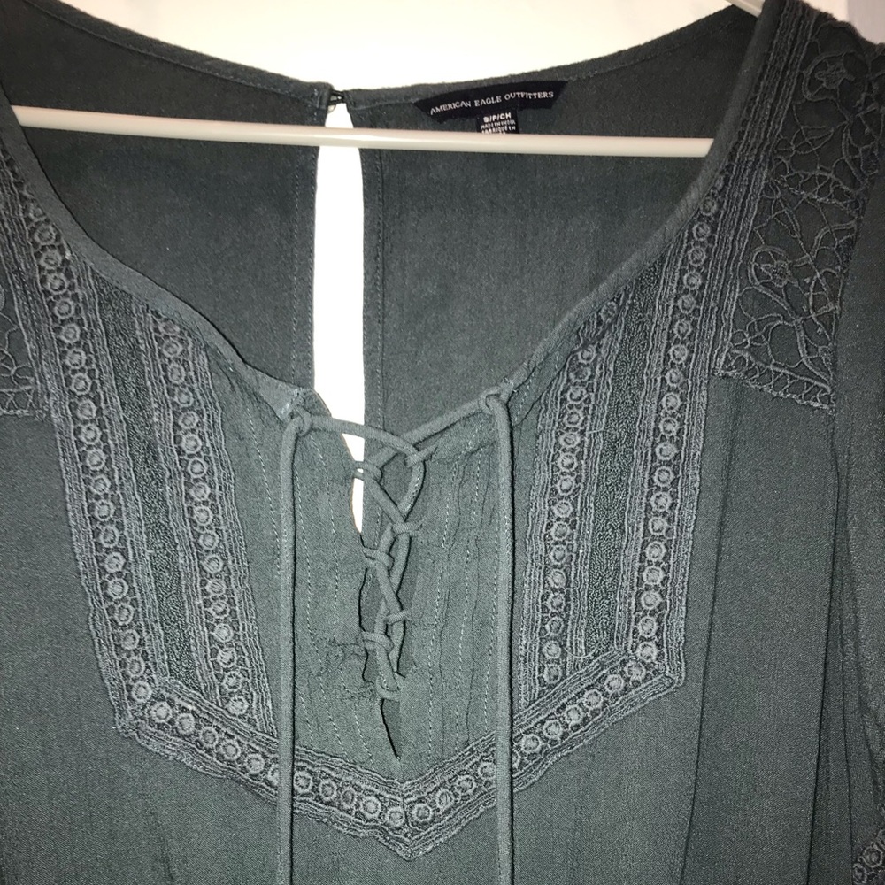 American eagle bohemian chic dark blue romper - Picture 5 of 8